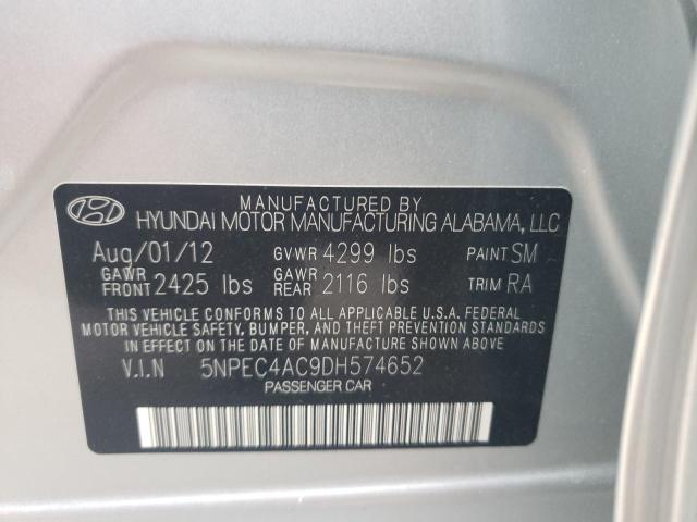 Photo 9 VIN: 5NPEC4AC9DH574652 - HYUNDAI SONATA SE 