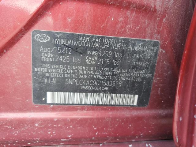 Photo 11 VIN: 5NPEC4AC9DH583626 - HYUNDAI SONATA 