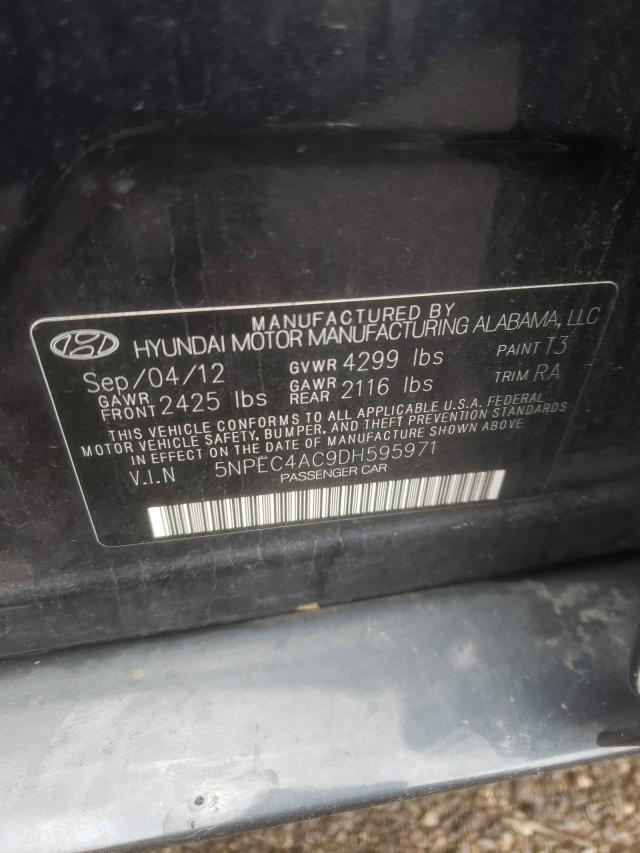 Photo 9 VIN: 5NPEC4AC9DH595971 - HYUNDAI SONATA SE 