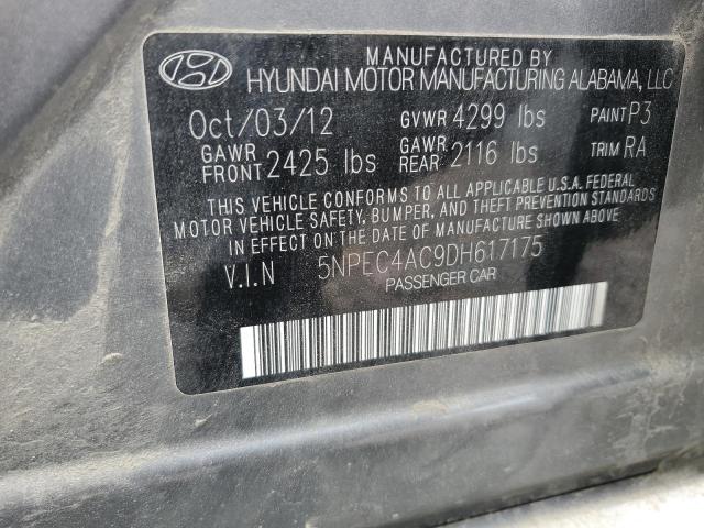 Photo 11 VIN: 5NPEC4AC9DH617175 - HYUNDAI SONATA 