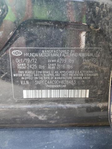 Photo 11 VIN: 5NPEC4AC9DH628483 - HYUNDAI SONATA SE 