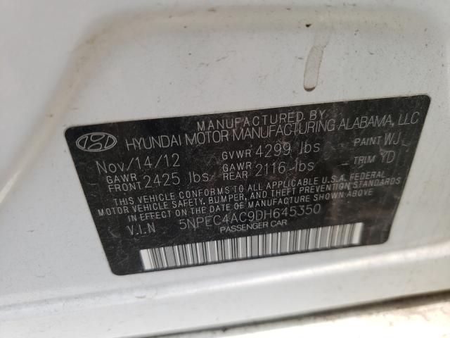 Photo 9 VIN: 5NPEC4AC9DH645350 - HYUNDAI SONATA SE 