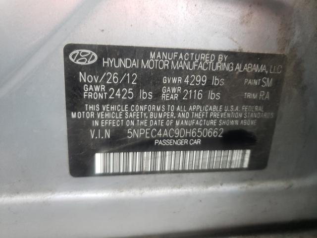 Photo 9 VIN: 5NPEC4AC9DH650662 - HYUNDAI SONATA SE 