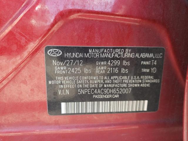 Photo 11 VIN: 5NPEC4AC9DH652007 - HYUNDAI SONATA SE 