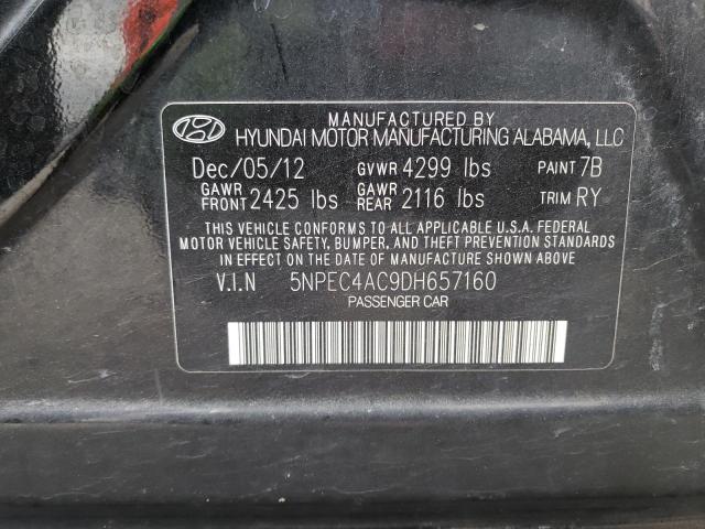 Photo 9 VIN: 5NPEC4AC9DH657160 - HYUNDAI SONATA SE 