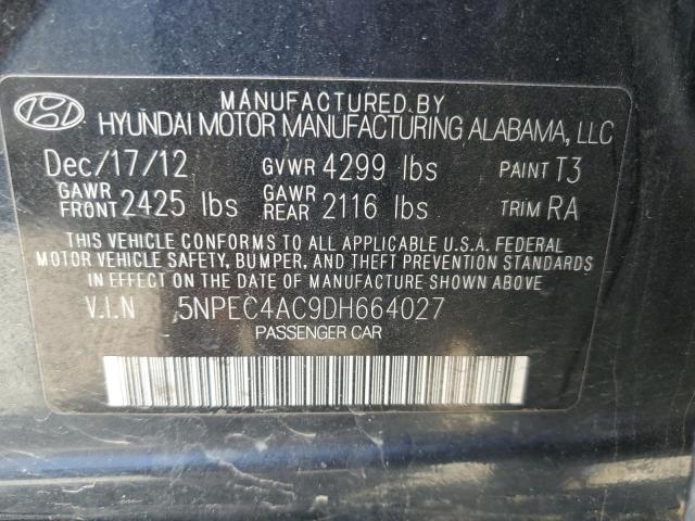 Photo 11 VIN: 5NPEC4AC9DH664027 - HYUNDAI SONATA SE 