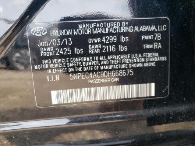 Photo 11 VIN: 5NPEC4AC9DH668675 - HYUNDAI SONATA 