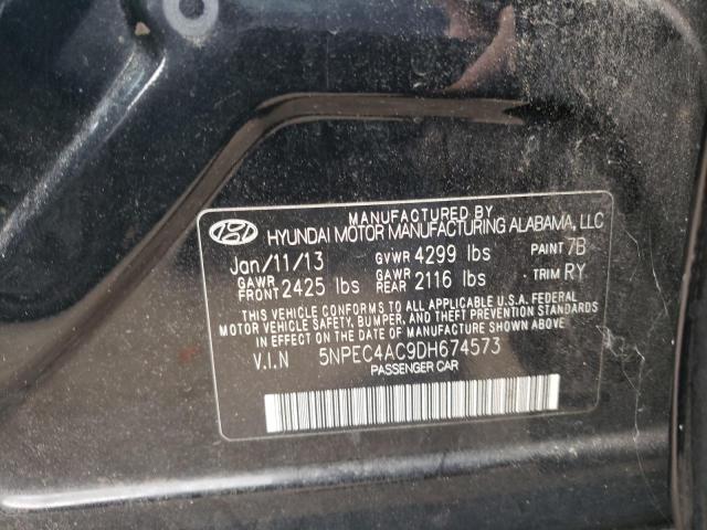 Photo 11 VIN: 5NPEC4AC9DH674573 - HYUNDAI SONATA SE 