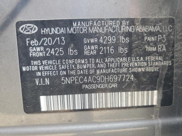 Photo 11 VIN: 5NPEC4AC9DH697724 - HYUNDAI SONATA SE 