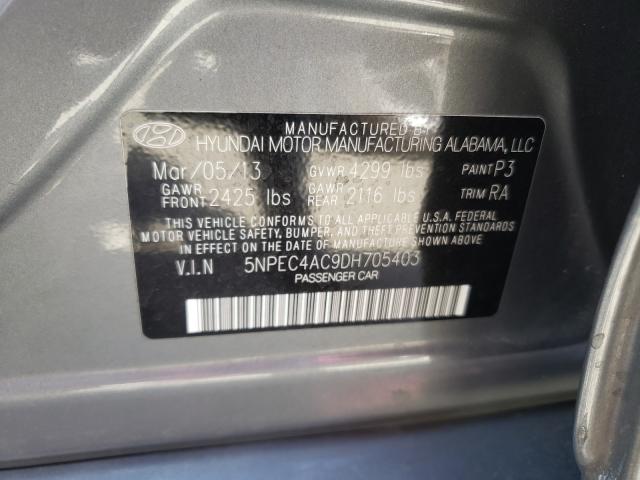 Photo 9 VIN: 5NPEC4AC9DH705403 - HYUNDAI SONATA SE 