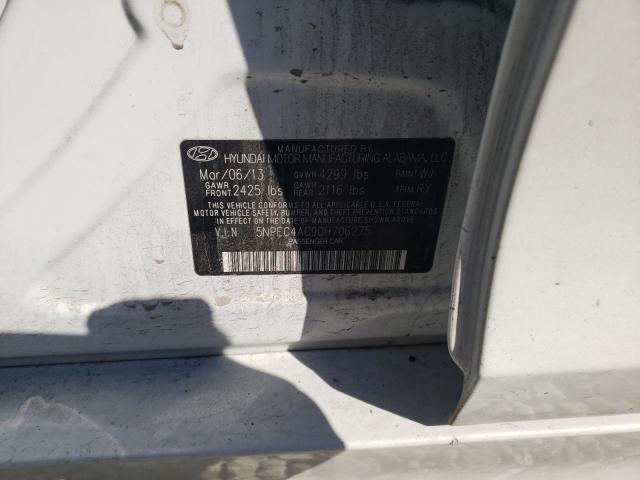 Photo 9 VIN: 5NPEC4AC9DH706275 - HYUNDAI SONATA SE 