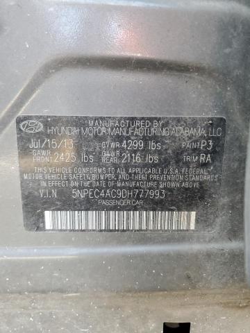 Photo 11 VIN: 5NPEC4AC9DH777993 - HYUNDAI SONATA SE 