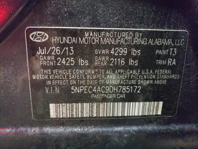 Photo 12 VIN: 5NPEC4AC9DH785172 - HYUNDAI SONATA SE 