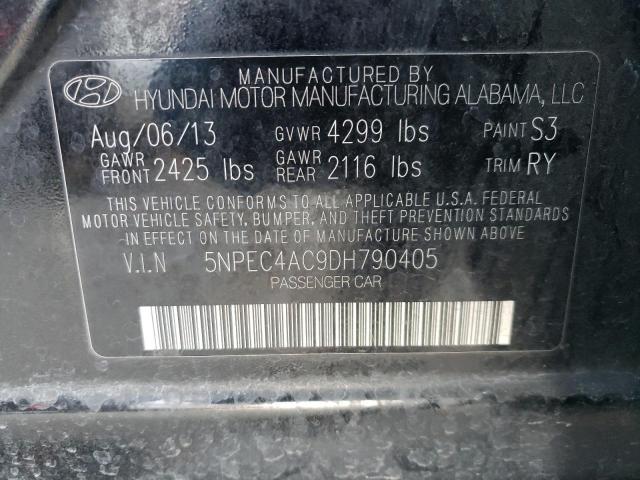 Photo 9 VIN: 5NPEC4AC9DH790405 - HYUNDAI SONATA SE 