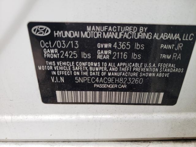 Photo 9 VIN: 5NPEC4AC9EH823260 - HYUNDAI SONATA SE 