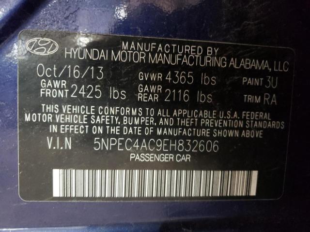 Photo 11 VIN: 5NPEC4AC9EH832606 - HYUNDAI SONATA SE 