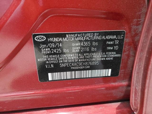 Photo 12 VIN: 5NPEC4AC9EH876895 - HYUNDAI SONATA 