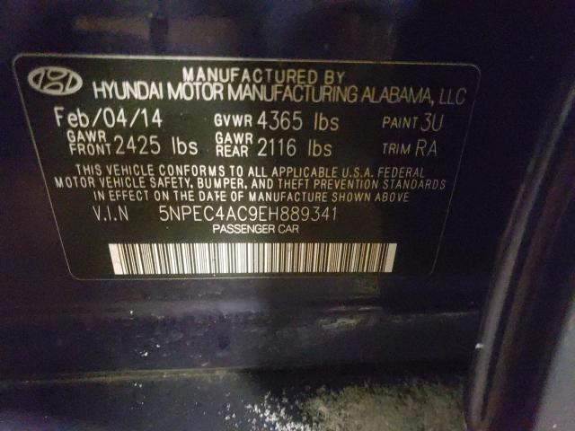 Photo 9 VIN: 5NPEC4AC9EH889341 - HYUNDAI SONATA SE 