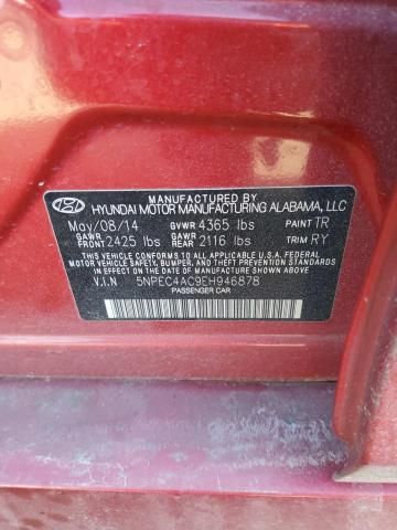 Photo 12 VIN: 5NPEC4AC9EH946878 - HYUNDAI SONATA SE 