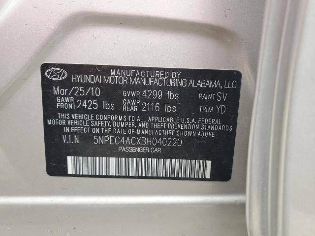 Photo 11 VIN: 5NPEC4ACXBH040220 - HYUNDAI SONATA SE 