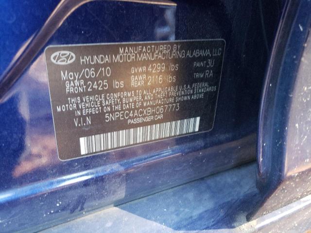 Photo 9 VIN: 5NPEC4ACXBH067773 - HYUNDAI SONATA SE 