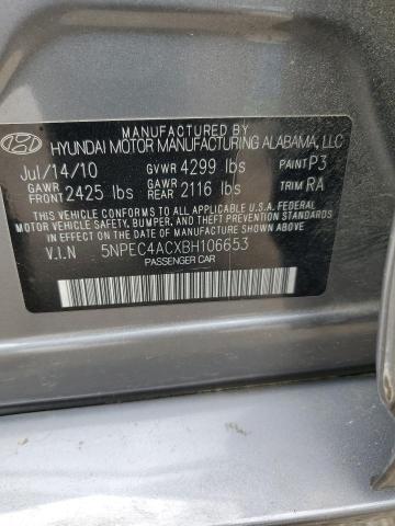 Photo 11 VIN: 5NPEC4ACXBH106653 - HYUNDAI SONATA SE 