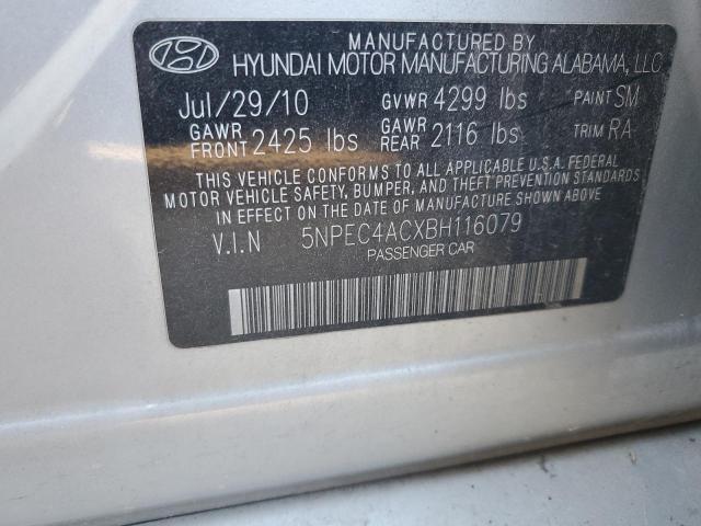 Photo 12 VIN: 5NPEC4ACXBH116079 - HYUNDAI SONATA SE 