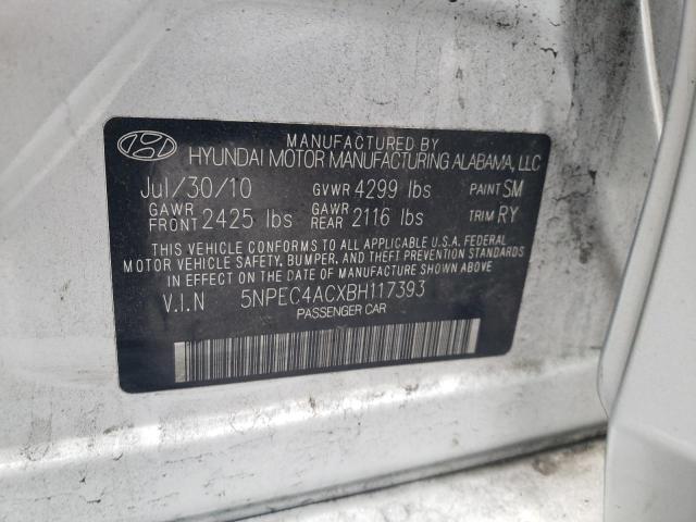 Photo 11 VIN: 5NPEC4ACXBH117393 - HYUNDAI SONATA SE 