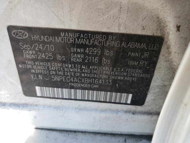 Photo 9 VIN: 5NPEC4ACXBH164133 - HYUNDAI SONATA SE 