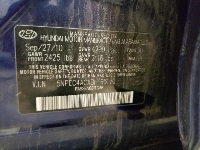 Photo 9 VIN: 5NPEC4ACXBH165170 - HYUNDAI SONATA 