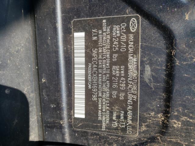 Photo 9 VIN: 5NPEC4ACXBH169798 - HYUNDAI SONATA SE 