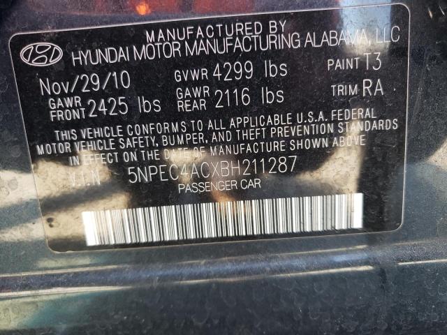 Photo 9 VIN: 5NPEC4ACXBH211287 - HYUNDAI SONATA SE 