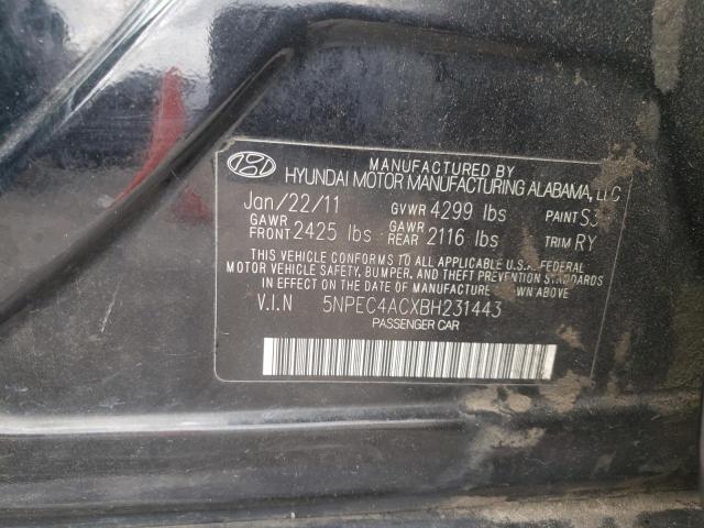 Photo 11 VIN: 5NPEC4ACXBH231443 - HYUNDAI SONATA 