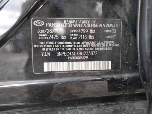 Photo 11 VIN: 5NPEC4ACXBH233872 - HYUNDAI SONATA SE 