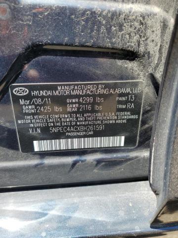 Photo 11 VIN: 5NPEC4ACXBH261591 - HYUNDAI SONATA 