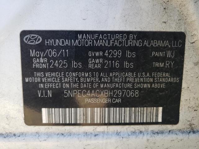 Photo 9 VIN: 5NPEC4ACXBH297068 - HYUNDAI SONATA SE 