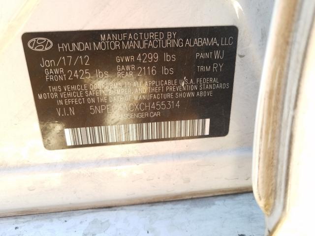 Photo 9 VIN: 5NPEC4ACXCH455314 - HYUNDAI SONATA SE 