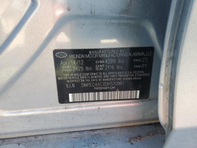 Photo 11 VIN: 5NPEC4ACXDH510961 - HYUNDAI SONATA SE 