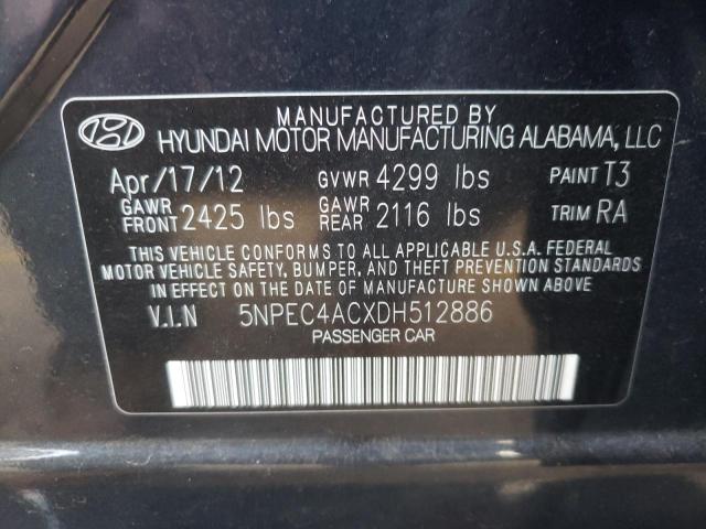 Photo 11 VIN: 5NPEC4ACXDH512886 - HYUNDAI SONATA SE 