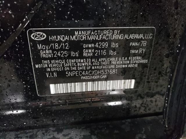 Photo 11 VIN: 5NPEC4ACXDH531681 - HYUNDAI SONATA 