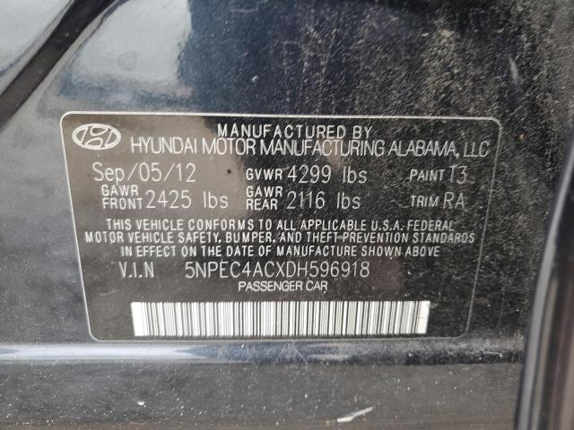 Photo 9 VIN: 5NPEC4ACXDH596918 - HYUNDAI SONATA SE 