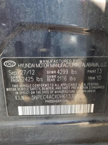 Photo 12 VIN: 5NPEC4ACXDH613300 - HYUNDAI SONATA 