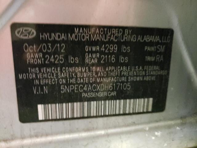 Photo 11 VIN: 5NPEC4ACXDH617105 - HYUNDAI SONATA 