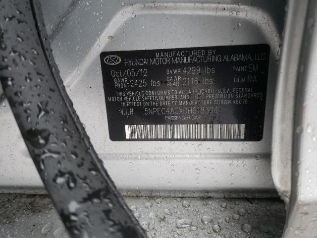 Photo 11 VIN: 5NPEC4ACXDH618304 - HYUNDAI SONATA 