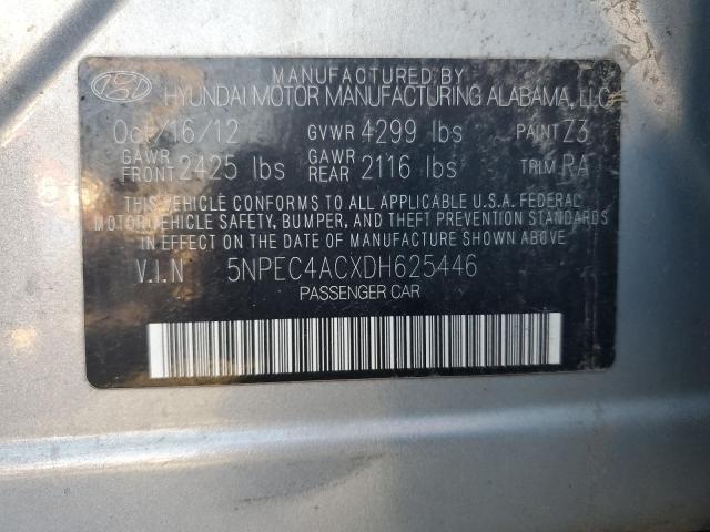 Photo 11 VIN: 5NPEC4ACXDH625446 - HYUNDAI SONATA SE 