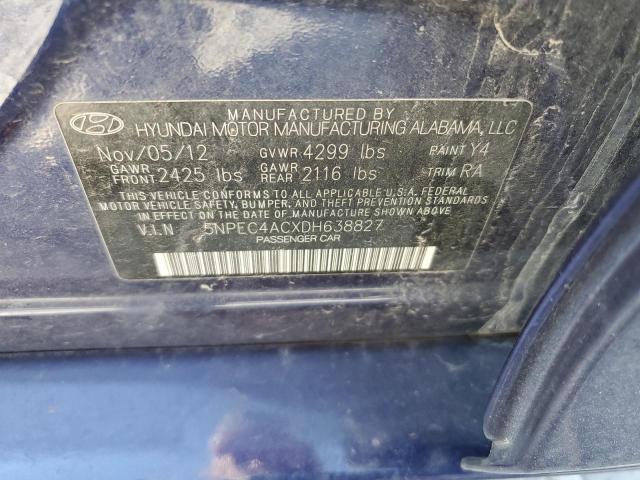 Photo 11 VIN: 5NPEC4ACXDH638827 - HYUNDAI SONATA 