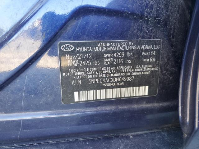 Photo 11 VIN: 5NPEC4ACXDH649987 - HYUNDAI SONATA SE 