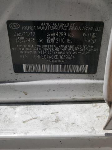 Photo 11 VIN: 5NPEC4ACXDH659984 - HYUNDAI SONATA SE 