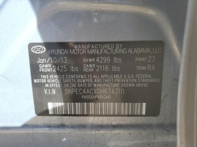 Photo 11 VIN: 5NPEC4ACXDH674310 - HYUNDAI SONATA 