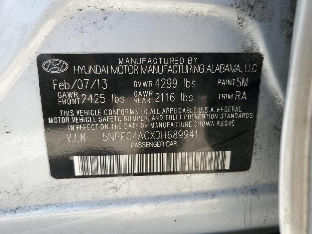 Photo 9 VIN: 5NPEC4ACXDH689941 - HYUNDAI SONATA SE 